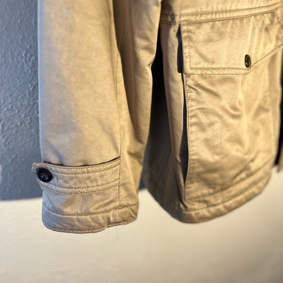 Banana Republic Men's Tan Military Field Barn Coat Jacket Cotton Size XL - Picture 5 of 10